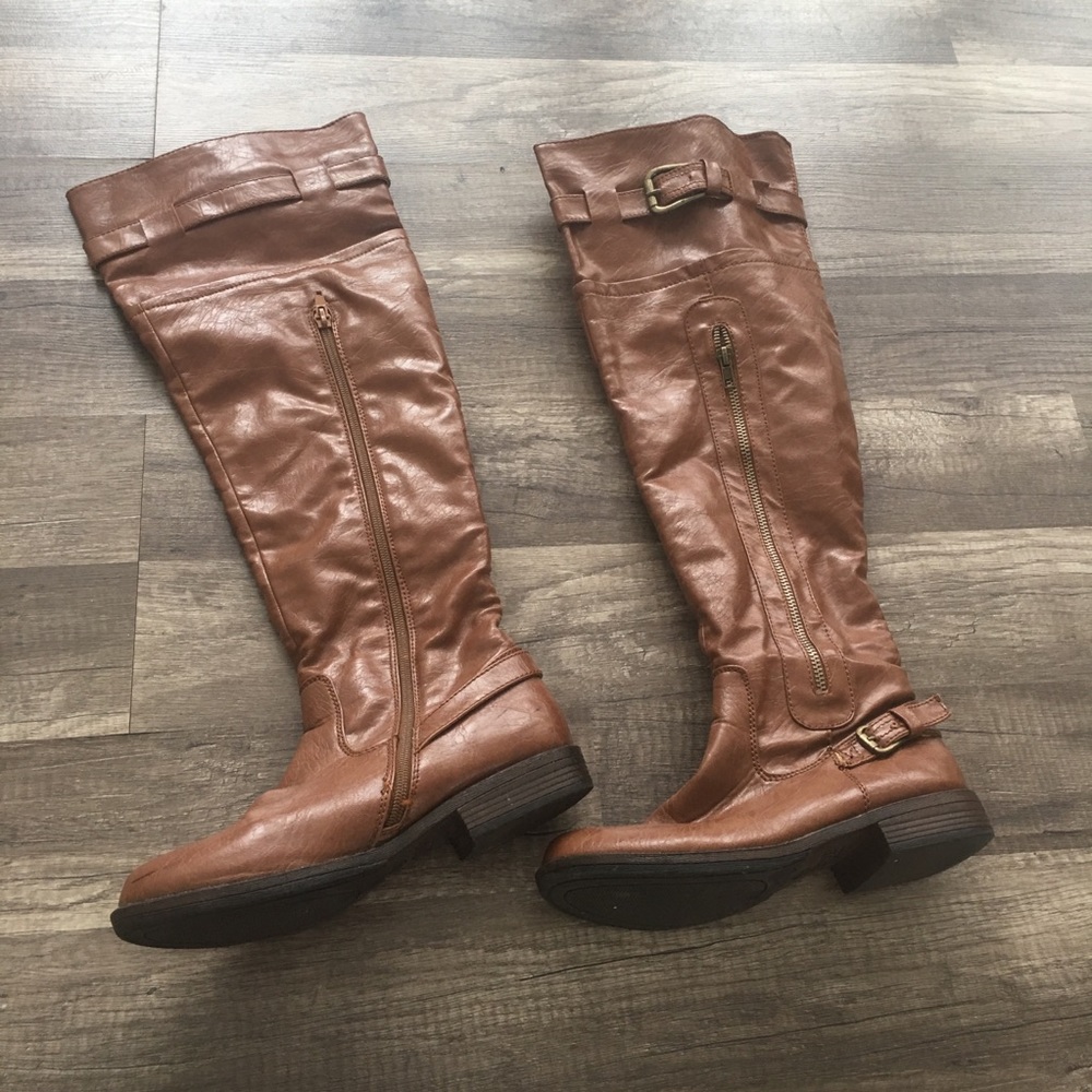 Over the Knee Brown Boots! Size 6.5 ❤️